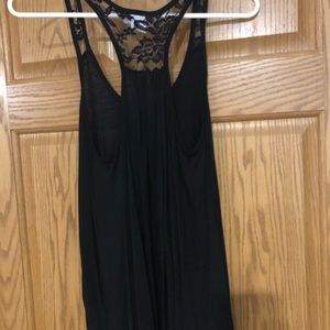 Black lace tank top